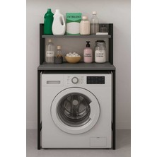 Dekozum Vizyon Çamaşır Makina Dolabı Banyo Makina Üstü Raf Çok Amaçlı Raf