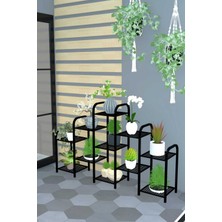 Dekozum Gözde Çiçeklik Saksılık Dekoratif Saksı Çiçek Standı Saksı Rafı 11 Raflı