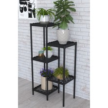 Dekozum 5 Raflı Dekoratif Amaçlı Ayaklı Saksılık Çiçeklik Saksı Standı