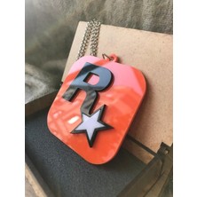 Pi Dekorasyon Pleksi Rockstar Dikiz Ayna Süsü Aksesuar