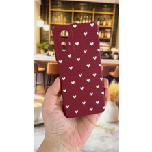 Vip Case Redmi Note 12S Uyumlu Beyaz Kalp Desenli Silikon Darbe Emici Klasik Korumalı Rubber Kılıf