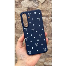 Vip Case Samsung Galaxy S25 Fe Uyumlu Mini Fiyonk Desenli Silikon Darbe Emici Klasik Korumalı Rubber KILIF277
