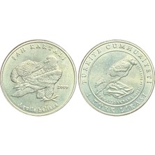 Özbience Türkiye 2009 Yılı Şah Kartalı-Sakallı Akbaba 1 Türk Lirası Çil