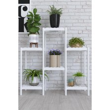 Dekozum Mimoza Çok Amaçlı Moblen Saksılık Çiçeklik Rafı Saksı Çiçek Standı Raf