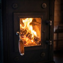 Safir Döküm Soba - Robax Seramik Soba Yan Camı - 19,4 x 15,7 cm - 700 Derece Isıya Dayanıklı Ithal Cam