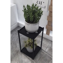 Dekozum 2 Raflı Saksılık, Kış Bahçesi, Dekoratif Plastik Çiçek Saksılığı, Çiçek Saksı Standı