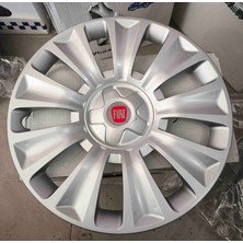 Yk Fiat Egea / Doblo Uyumlu 16 Inç Jant Kapağı 4'lü Takım Amblem Hediyeli