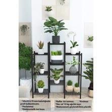 Dekozum Yasemin 9 Raflı Metal Çiçeklik Saksılık Saksı Standı Dekoratif Saksılık Raf