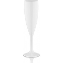 Ztf Global Trade 180 ml Polikarbon Plastik  Şampanya Bardak, Flüt Bardak  - Dikkat : Cam Değildir !!!  Şeffaf, Kırılmaz, Profesyonel Servis & Sunum - Catering & Organizasyon