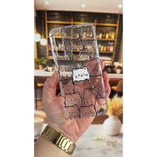 Vip Case Redmi Note 8 Uyumlu Manycat Desenli Şeffaf Darbe Emici Kamera Korumalı Clear Kılıf