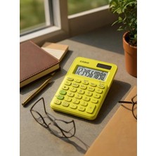 PremiumPort 10 Hane Sarı Masa Üstü Hesap Makinesi, Pratik ve Güçlü Performans