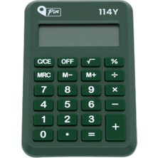 PremiumPort Mini 8 Hane Yeşil Hesap Makinesi, Pratik ve Şık Tasarım