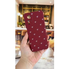 Vip Case Redmi Note 12S Uyumlu Beyaz Fiyonk Desenli Silikon Darbe Emici Klasik Korumalı Rubber Kılıf