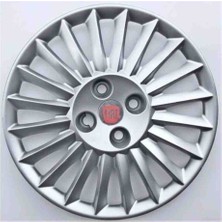 Yk Fiat Linea / Punto / Doblo / Fiorino Uyumlu 15 Inç Jant Kapağı 4'lü Takım Amblem Hediyeli