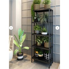 Dekozum Cemre 5 Katlı Çiçeklik, Saksılık, Çiçek Standı, Dekoratif Raf / Çok Amaçlı Kullanım
