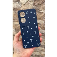 Vip Case Oppo A60 Uyumlu Mini Fiyonk Desenli Silikon Darbe Emici Klasik Korumalı Rubber Kılıf 277