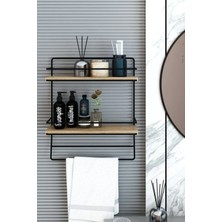 Dekozum Sanremo Çok Amaçlı Dekoratif Banyo Mutfak Rafı.baharatlık Rafı