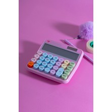 PremiumPort Geniş Renkli Tasarımlı Hesap Makinesi, Pembe, BL2115