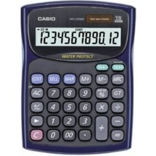 PremiumPort Suya ve Toza Dayanıklı Masaüstü Hesap Makinesi, Mavi Renk