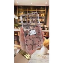 Vip Case Iphone 13 Pro Max Uyumlu Manycat Desenli Şeffaf Darbe Emici Kamera Korumalı Clear Kılıf