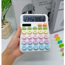 PremiumPort 12 Hazneli Geniş Ekranlı LCD Hesap Makinesi, Güneş ve Pil Destekli