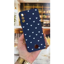 Vip Case Reeder S19 Max Pro S Uyumlu Mini Beyaz Kalp Desenli Silikon Darbe Emici Klasik Korumalı Rubber Kılıf