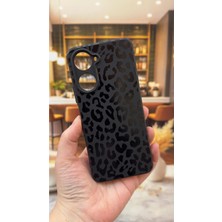 Vip Case Vivo Y18 Uyumlu Siyah Leopar Desenli Silikon Darbe Emici Klasik Korumalı Rubber Kılıf