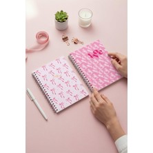 Notisyon A5 Spiralli Okul Defteri 120 Sayfa 2'li Set, 1 Çizgili - 1 Çizgisiz Defter, Notebook, Ders Programlı