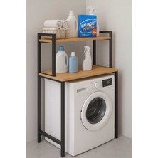 Dekozum Vizyon Çamaşır Makina Dolabı Banyo Makina Üstü Raf Çok Amaçlı Raf