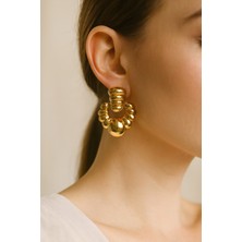 Kokoş Çelik Küpe Gold