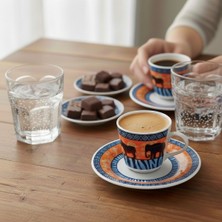 Dyris 2’li Porselen Fincan Seti – Etnik Desenli Kahve Fincanı Takımı