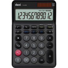 PremiumPort Pratik 12 Haneli Hesap Makinesi, Tax Fonksiyonlu, 11.5X17CM, Kullanışlı Tasarım