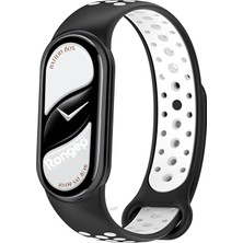 Allians Çift Renkli Silikon Spor Kordon, Mi Band 8/9 ile Uyumlu, Nefes Alabilirlik