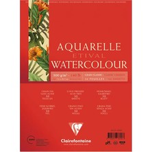Clairefontaine Etival Grain Classic Yapışkanlı Sulu Boya Blok 30 Yaprak 300G A4