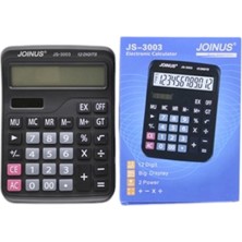 PremiumPort Kompakt 12 Haneli Power Masaüstü Hesap Makinesi, Kolay ve Hızlı Hesaplama