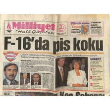 Özbience 3 Ağustos 1993 Milliyet Halk Gazetesi Aziz Nesin Sakal Bıraktı F-16 GZ153009