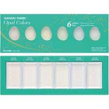 Zig Kuretake Gansai Tambi Sulu Boya Seti 6lı Opal Colors
