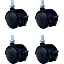 AlanSansli Büyük Plastik Vidalı Frenli - 50MM HKS129 - 4 Adet