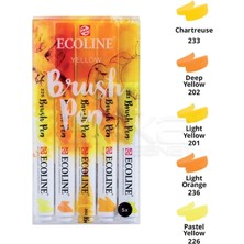 Talens Ecoline Brush Pen 5li Set Sarı Tonlar