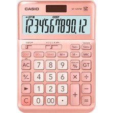 PremiumPort Şık Pembe Masaüstü Hesap Makinesi, 12 Haneli, Kullanımı Kolay