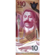 Özbience Barbados 2024 10 Dolar Yabancı Polimer Kağıt Para Koleksiyon Çil (Unc)