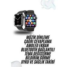 Allians Renkli Kordonlu Akıllı Saat, Kalp Atışı ve Uyku Takibi, Çağrı Cevaplama