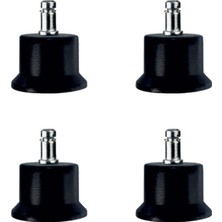 AlanSansli Bekleme Ayak Geçmeli Pimli - 50MM - Siyah 11MM HKS282 - 4 Adet
