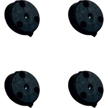 AlanSansli Açılı Ayak Aparatı Plastik - Sඈyah M8 HKS285 - 4 Adet