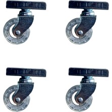 AlanSansli Furç Uzun-Sunta Bilyalı Teker - 20X50 - Şeffaf - 18MM HKS189 - 4 Adet