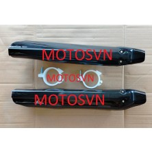 Motosvn Rks Rt 250 Ön Amortisör Dekor Kapagı ve Kelepçesi Takım Siyah