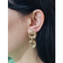 Miruva Xuping Halka Model Sallantılı Çelik Küpe