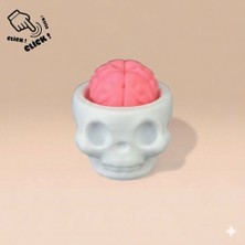 Creva Kurukafa/beyin Clicker Anahtarlık