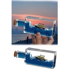 Özbience Deniz Temalı Şişe Içinde Titanic Gemi Dekorasyon ve Hediye