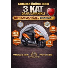 Carguard Tvs Jupiter 125 cc Fitilli Motosiklet Brandası Motor Örtüsü - Miflonlu